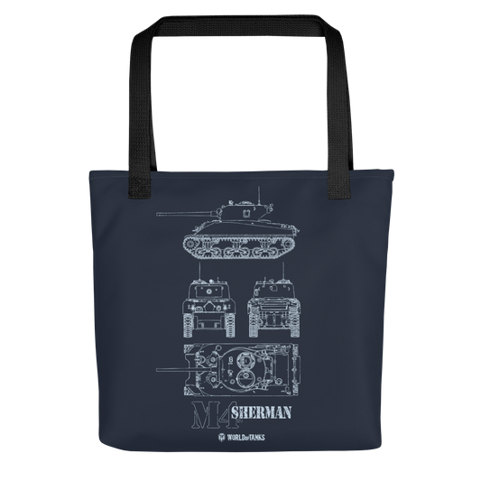 WoT M4 Sherman Blueprint Tote