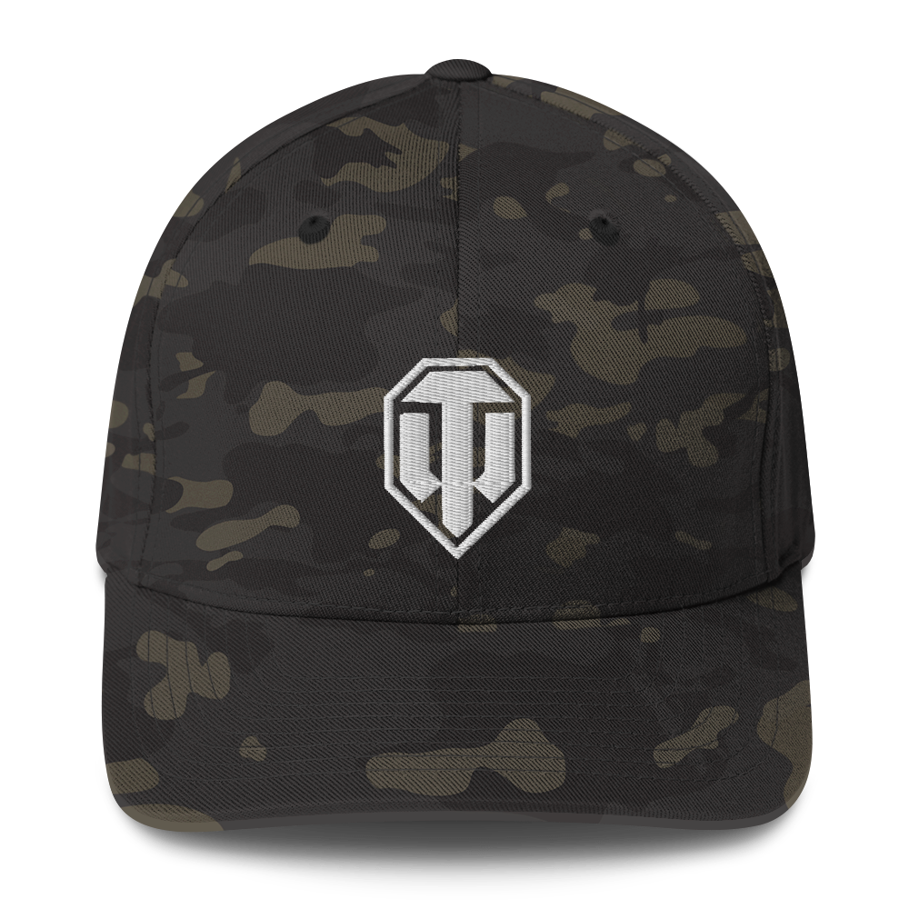 Wot Logo Structured FlexFit Cap [Black MultiCam] – World of