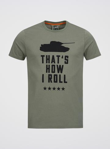 World of Tanks That's How I Roll Olive T-shirt