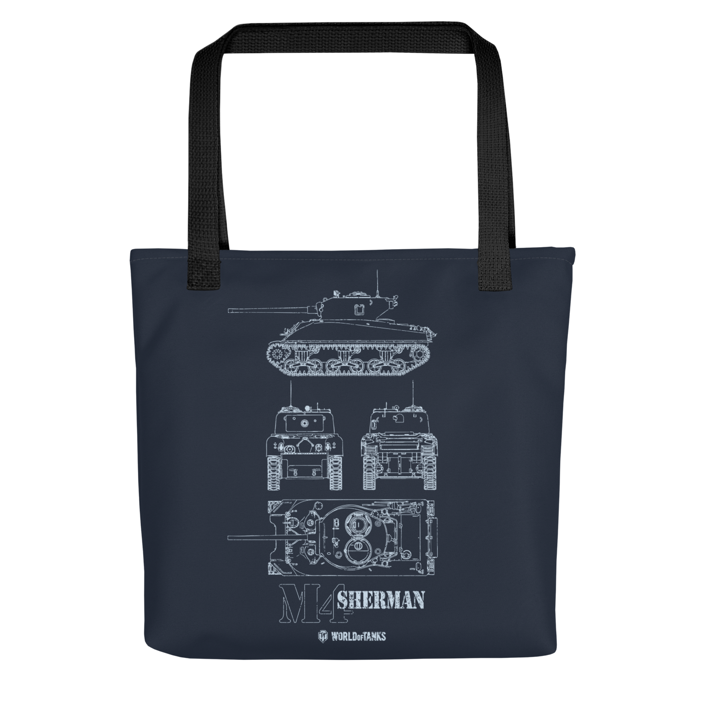 WoT M4 Sherman Blueprint Tote